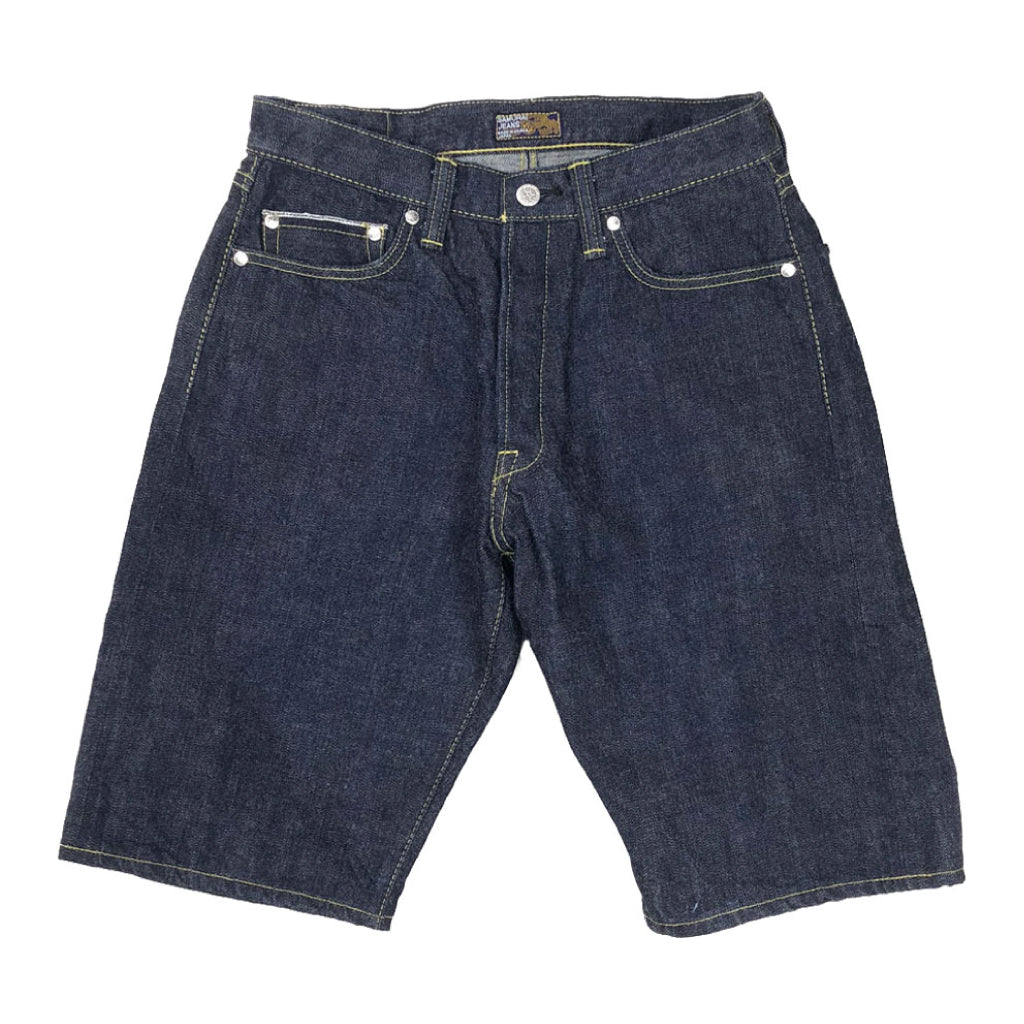 Momotaro Jeans Jacquard Easy Shorts - Indigo